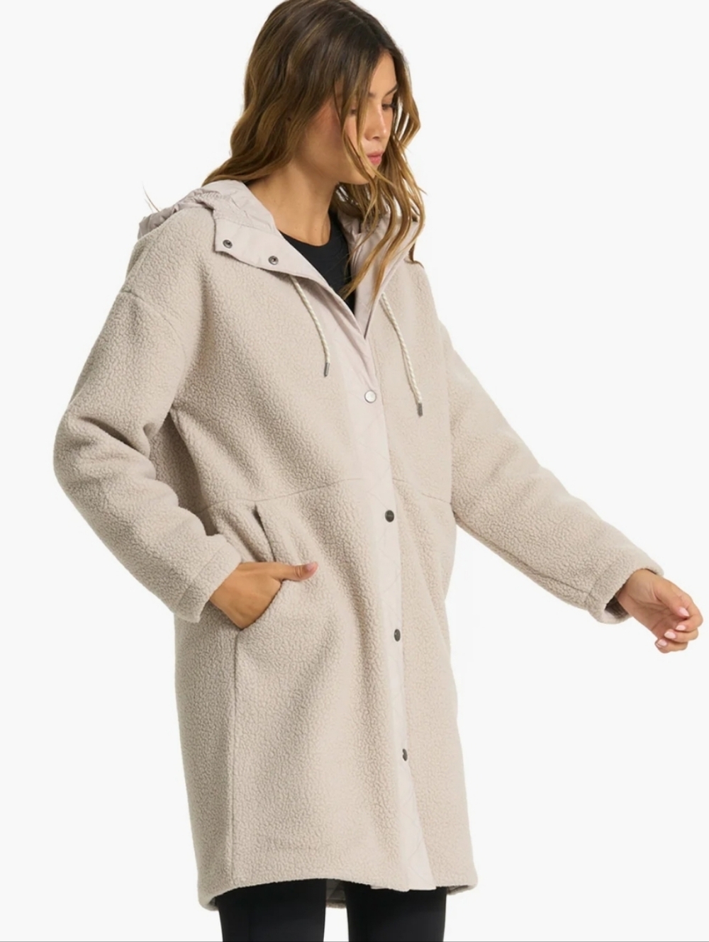 Vuori Sherpa Hooded Trench Coat